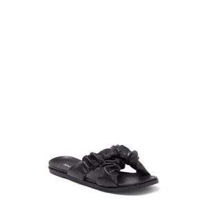Abound BNWT "Candra" black flat sandal slide NEW